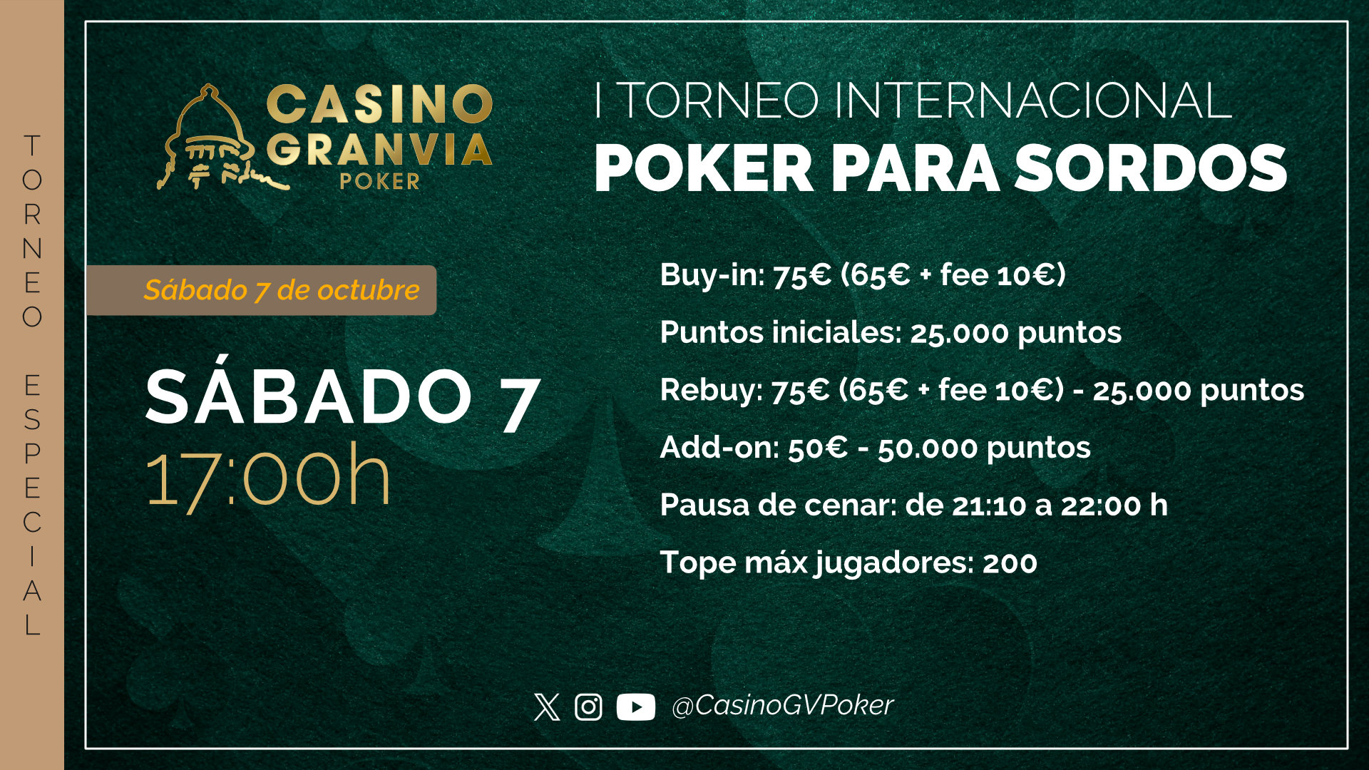 I Torneo Internacional Poker para Sordos Casino Gran Vía I Torneo Internacional Poker para Sordos Casino Gran Vía