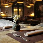 Mesa preparada en el Restaurante Círculo Mercantil Madrid