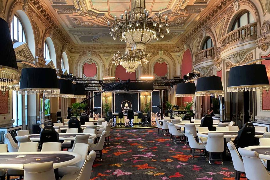 Mesa de póker en Casino Gran Vía, uno de los lugares donde jugar al póker en Madrid