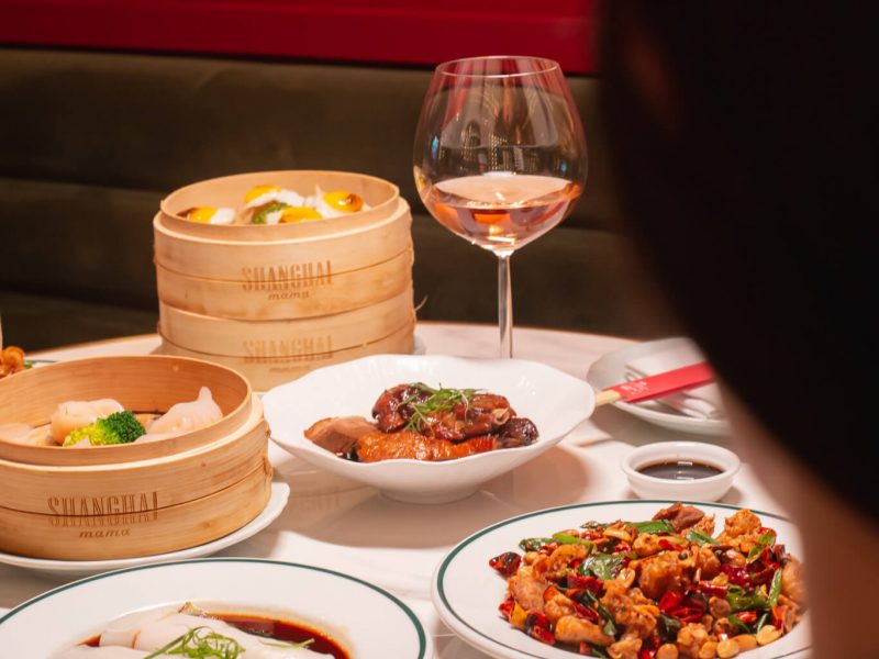 Platos de cocina china en restaurante chino Madrid centro Gran Café Shanghai Casino Gran Vía