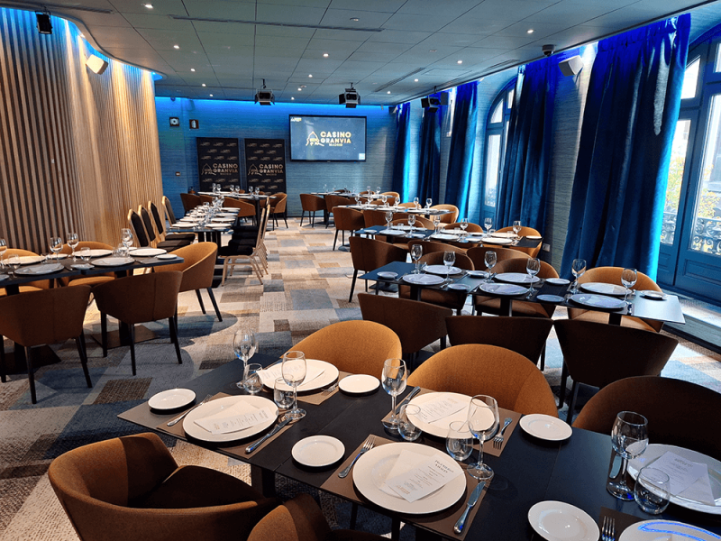Sala para eventos en Madrid centro Golden View en Casino Gran Vía