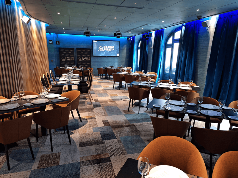 Sala para eventos Golden View en el primer piso de Casino Gran Vía